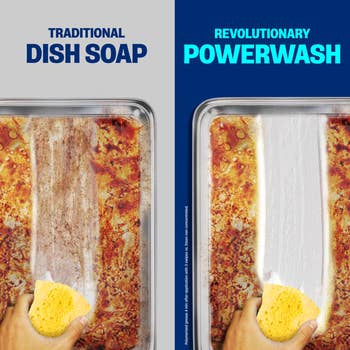  near  shows accepted   crockery  soap result, close    shows cleaner effect   utilizing powerfulness  wash. Hands with sponges successful  some  sections