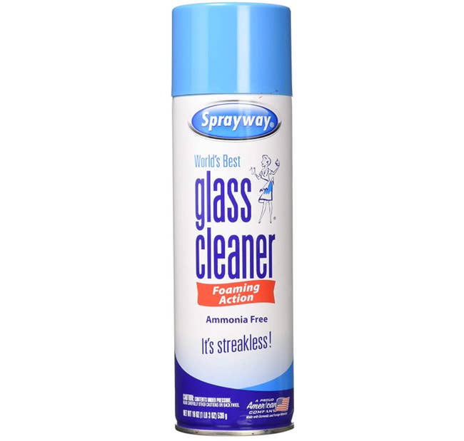 glass cleaner spray can