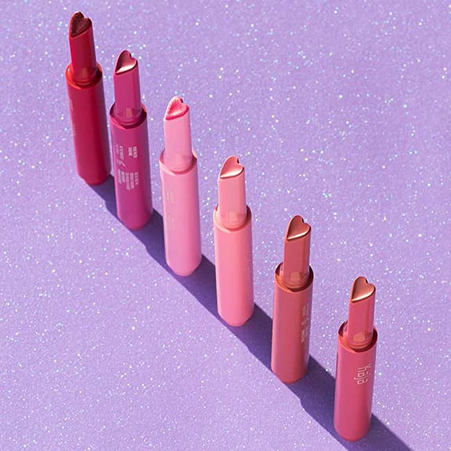Several tubes of the lipgloss in different shades 