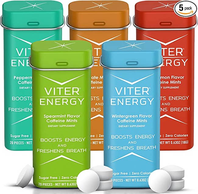 the variety pack of viter energy caffeinated mints