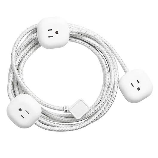 extension cord with plugs on different parts of the cord
