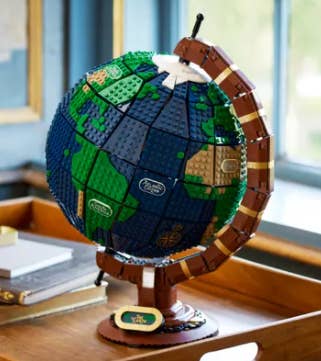 a lego globe