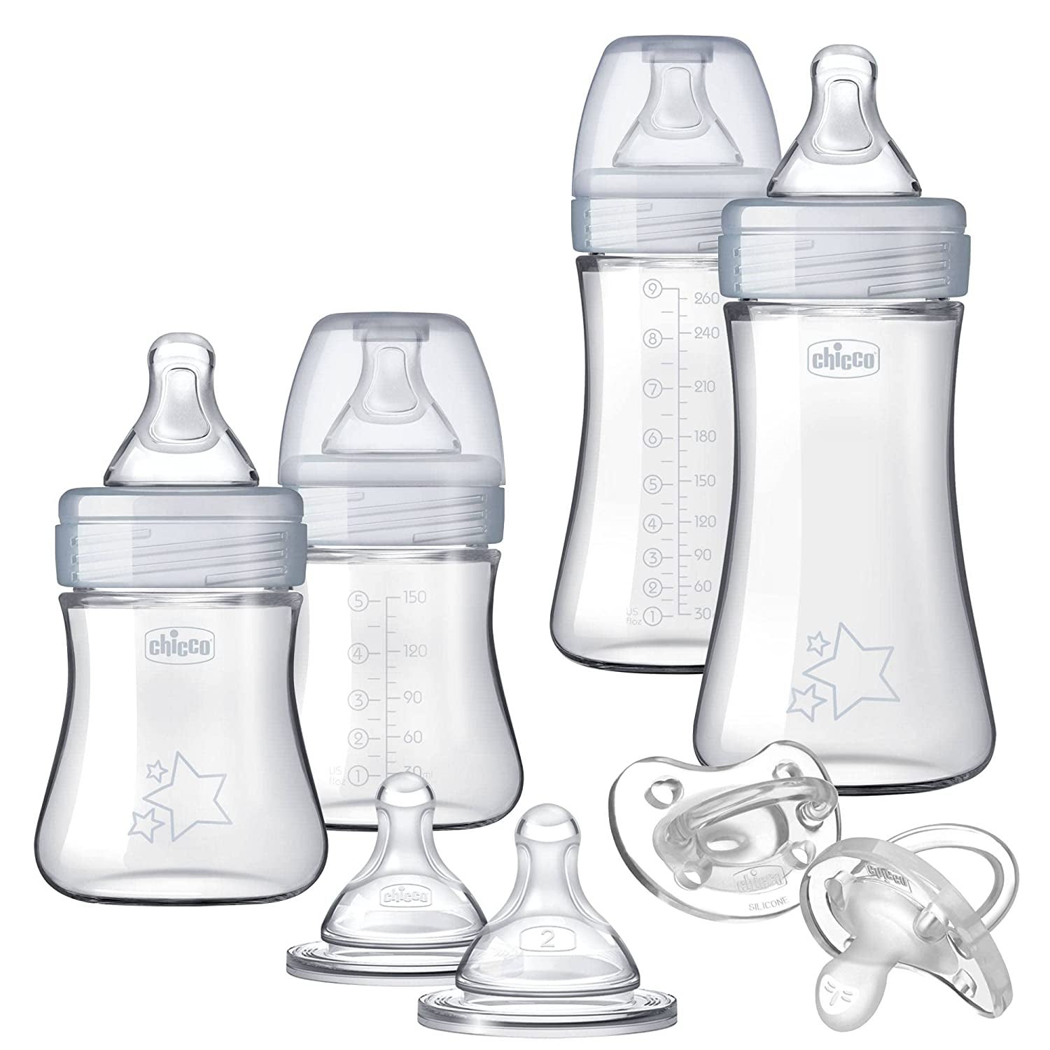 Chicco 2pk Duo Bottle Nipples Stage 2 Medium Flow - 3 Months+ : Target