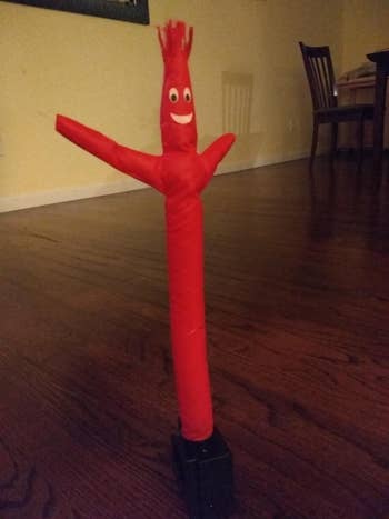inflatable tube guy on reviewer's floor