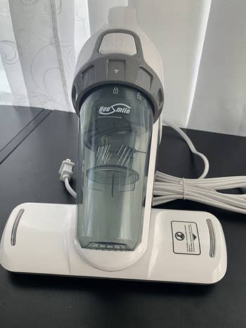 reviewer image of the mattress vacuum