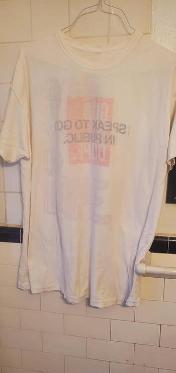 same garment present without wrinkles aft utilizing spray
