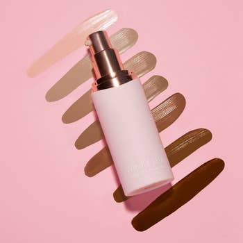 product image with all shade swatches behind it