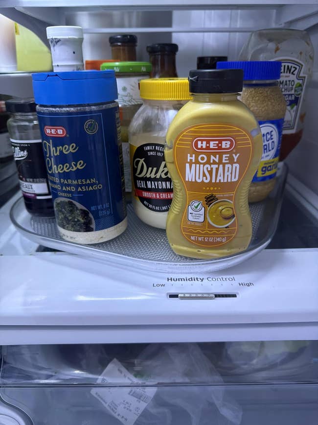  food  blend, H-E-B chromatic  mustard, mayonnaise, and different   sauces