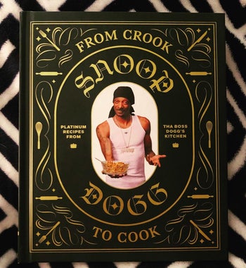 reviewer's cookbook with Snoop Dogg on the cover