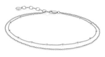 Image of the silver ankle bracelet