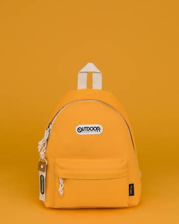 a small yellow backpack