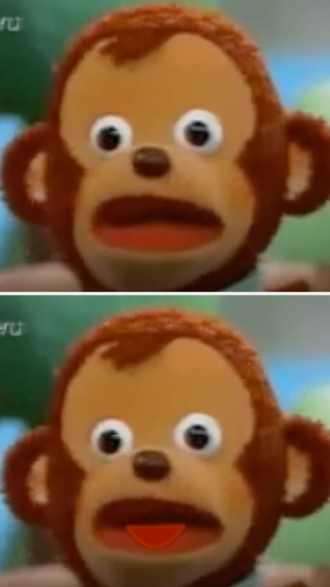 Surprised Monkey (MEME), Monkey Puppet