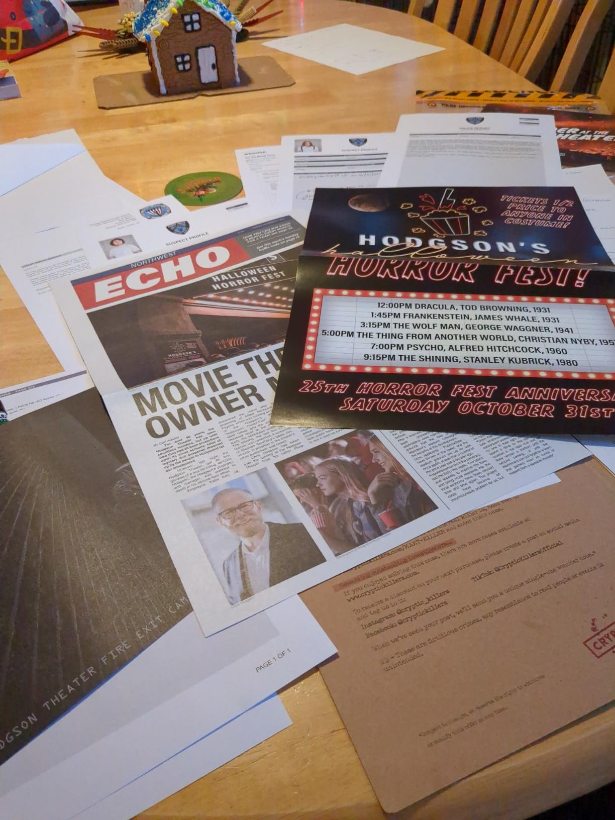 A array  with assorted  lawsuit   flyers and newsletters
