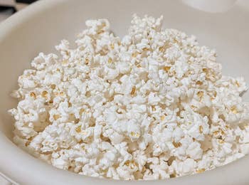the popcorn from the popcorn popper 
