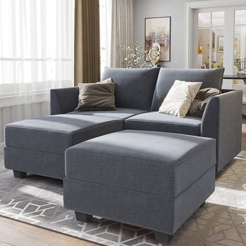 the gray modular sectional sofa
