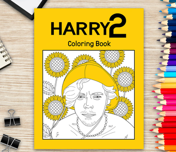 front of the coloring book