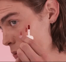 gif of model showing how to apply benetint