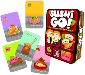 package and five cards from sushi go