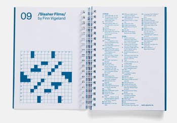 slasher film crossword puzzle by Finn Vigeland