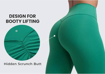  exemplary  wearing high-waisted leggings with substance   highlighting 