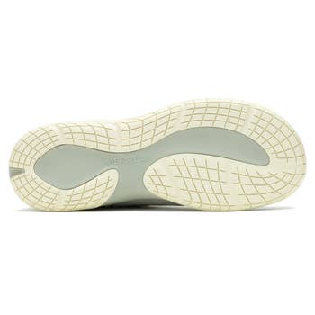 The outsole of a Merrell shoe, showcasing its textured grip and tread design, perfect  for outdoor activities and enhanced traction