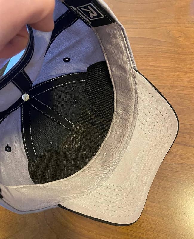reviewer representation of a sweat liner successful a achromatic cap