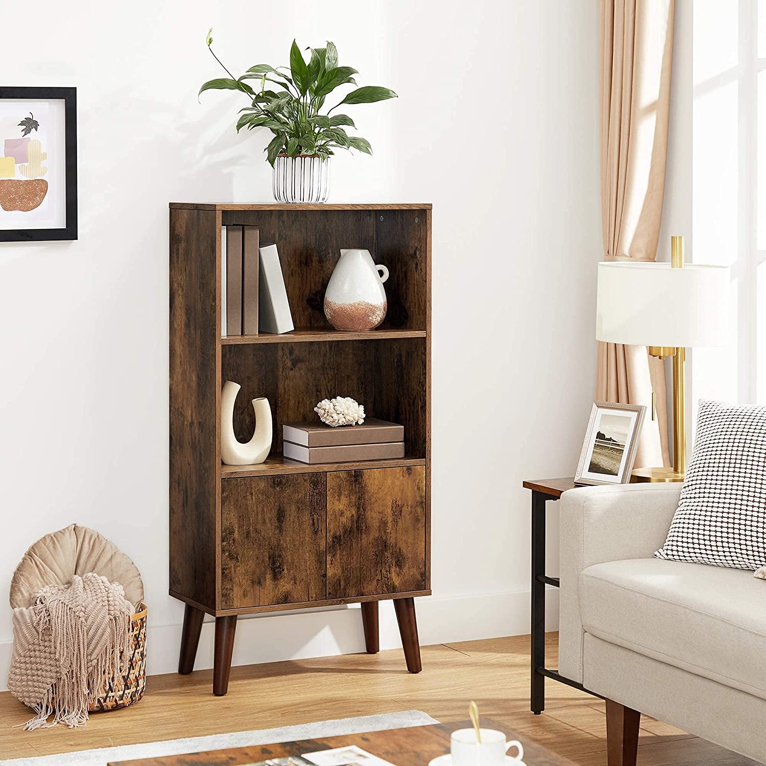 Small wooden cupboard store for books