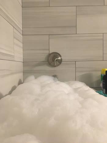 a bubble bath