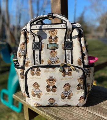 Reviewer image of the diaper bag outside