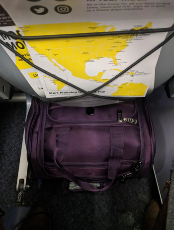 small bag fitting under an airline seat