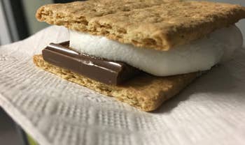 A finished s'more