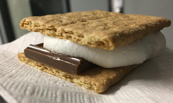 A finished s'more