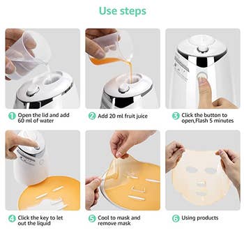 a diagram showing how to use face mask sheets