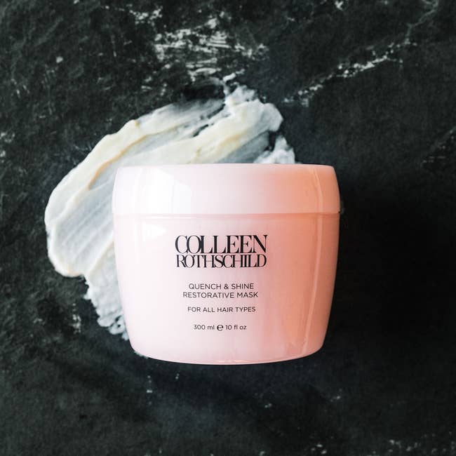 Image of pink hair mask container