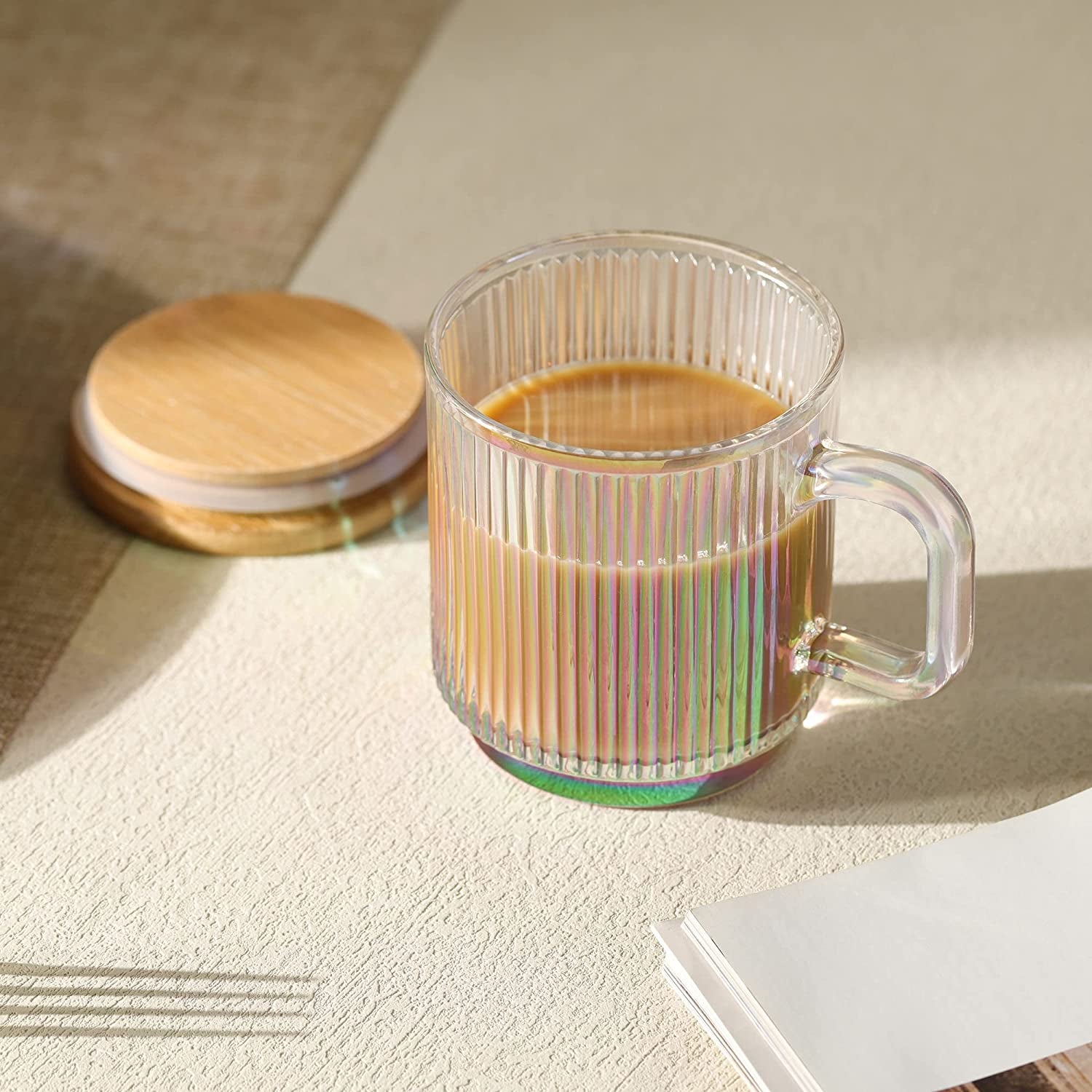 Fakespot  Lysenn Clear Glass Coffee Mugs Set O Fake Review