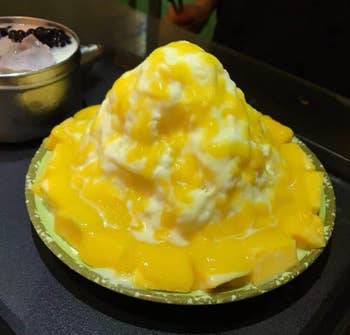 reviewer's shaved ice creation