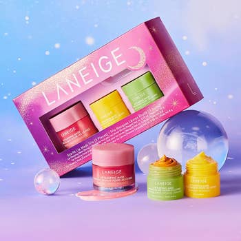 the boxed set of one large and two small lip masks