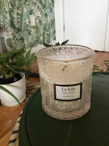 a reviewer's rose candle