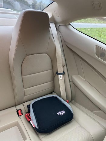 hotel customer picture of the car seat in an automobile
