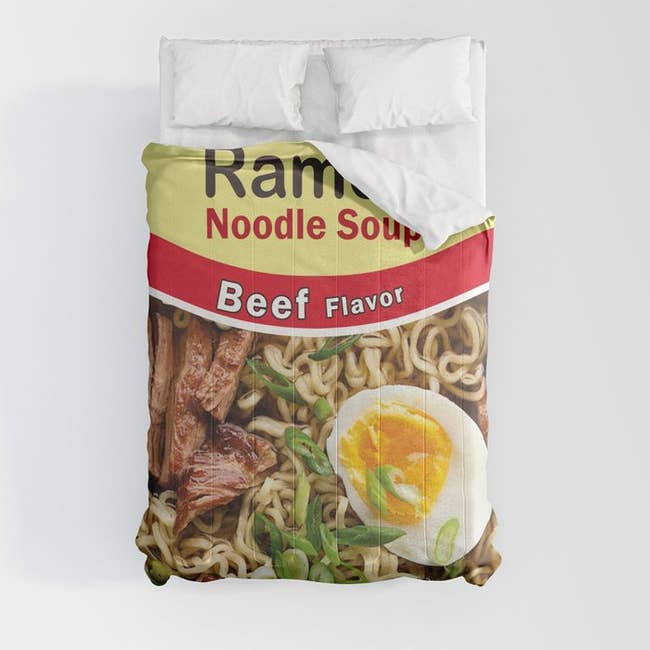Ramen noodle beef packaging comforter