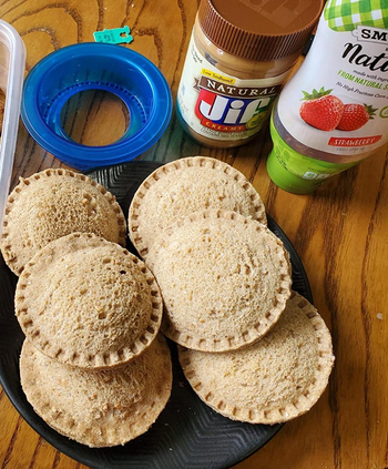 Reviewer's photo showing homemade Uncrustables