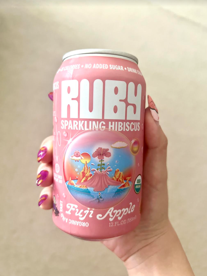 Fuji Apple Sparkling Hibiscus Water