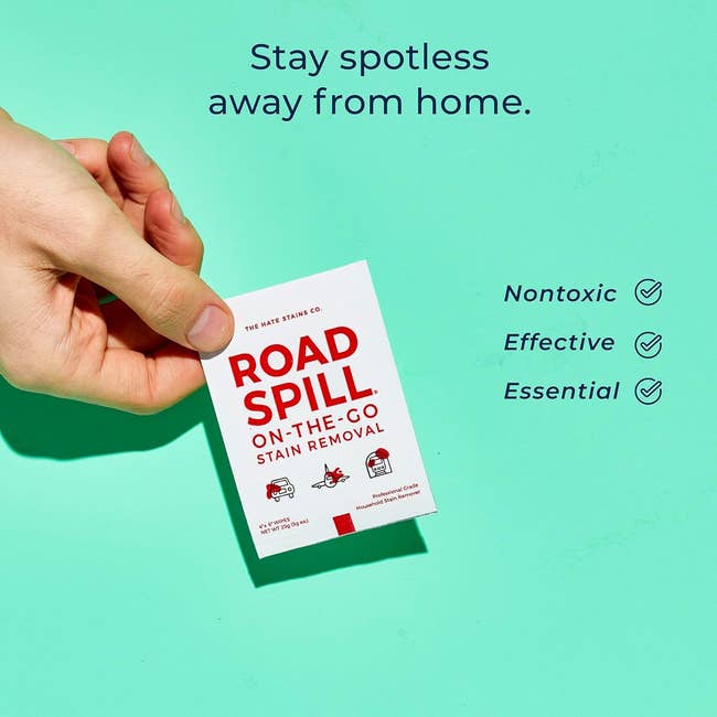 road spill on-the-go stain removal wipes