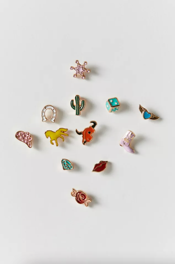 a group of the various studs