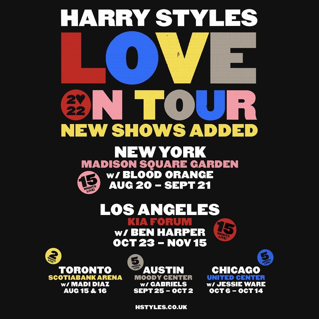 love on tour poster