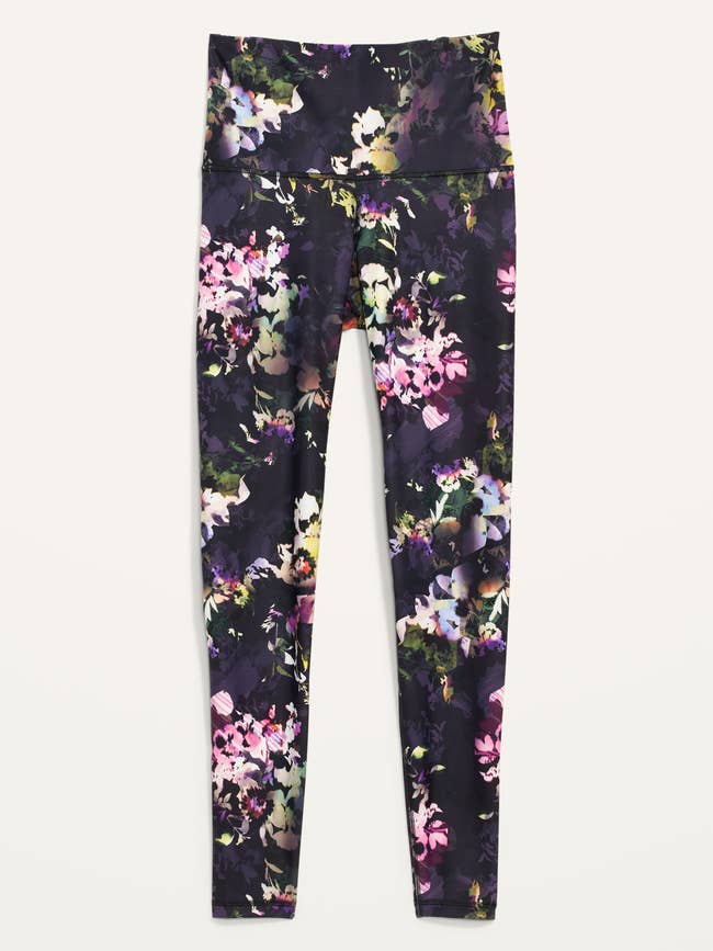 Flower-print leggings
