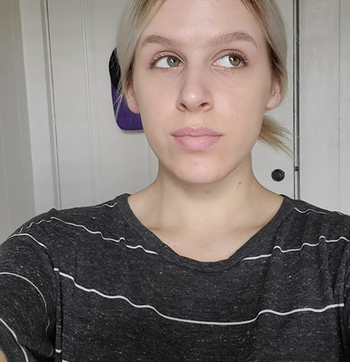 the same reviewer after applying the bb cream 