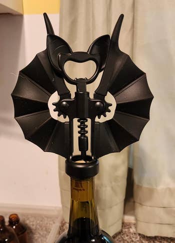 Reviewer's corkscrew successful  vessel  of wine