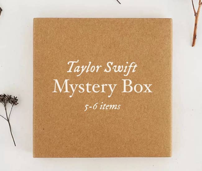 a taylor swift mystery box containing five to six surprise items