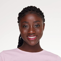 a model wearing the lipstick 